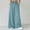 (Fashion 98)Light Blue, variant on Women's Wide Leg Pants Fashion Loose Long Pants Solid Color Casual Versatile Spring Summer Draping with Pockets