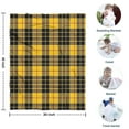 thumbnail image 4 of Yellow Black and Red Checkerboard Checkered Pattern Blanket,Comfortable Soft Flannel Throw Blanket,All Season,Warm Lightweight Blankets for Sofa Bed Couch Living Room Chair,30"x40", 4 of 4