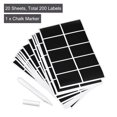 thumbnail image 3 of Unique Bargains Chalkboard Labels Blackboard Stickers 40x60mm No Word with Chalk Marker Count 200, 3 of 5
