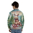 thumbnail image 5 of Merry Christmas Santa Reindeer Antlers Poodle Sleigh Xmas Winter Holiday All Over Print 3D Baseball Jacket Poodles Dog Lover Gifts Idea Bomber Jacket Softball - 00023, 5 of 6