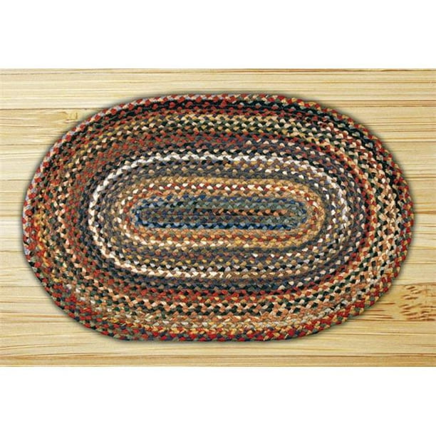 Shop Braided Jute Solid Oval 8x10 Oval Rug Natural