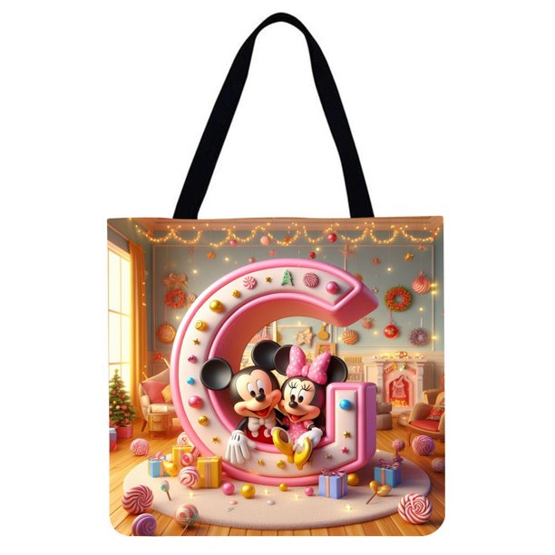 Flores en la puerta-Bolso Tote Lino Gran Capacidad