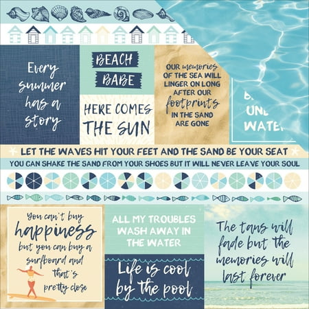 Summer Splash Double-Sided Cardstock 12"X12"-Sun Seeker