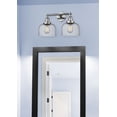 thumbnail image 3 of 208-PC-G73 Innovations Lighting Bell - 2 Light Bath Vanity In Industrial Style-12 Inches Tall and 19 Inches Wide-Polished Chrome Finish-Light Smoke, 3 of 4