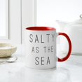 thumbnail image 4 of CafePress - Salty As The Sea - 11 oz Ceramic Mug - Novelty Coffee Tea Cup, 4 of 4