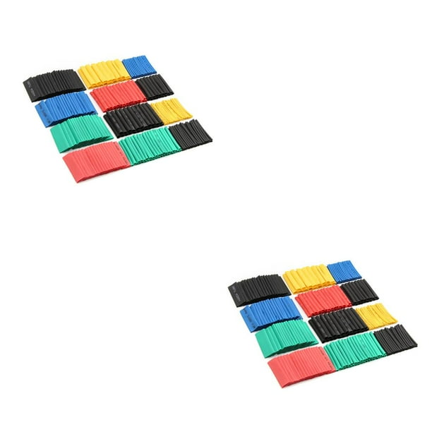 Methold Kit de surtido de tubos termorretráctiles de 127 Uds., conexión eléctrica, envoltura de Cable eléctrico, contracción impermeable vistoso 530 piezas 2piezas