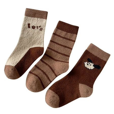 

ZHAGHMIN Womens Low Cut Socks Children Stockings Fashionable And Simple In Autumn And Winter Cute Puppy Thickened Warm Socks Sock Set Sock Packs Young Girls Socks Socks For Young Girls Mens Low Cut
