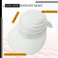 thumbnail image 5 of OIUUAK 2-in-1 Women’s Sun Visor Sun Hat Zipper Off Ponytail Friendly, Lightweight Breathable Quick Dry, Summer UV Protection Sports Beach Vacation, Light Ashy, 5 of 8
