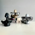 thumbnail image 4 of Fankiway Home Decor Skull Glasses Stand Holder, Eyeglasses Holder, Resin Statue Ornament, Sunglasses Spectacle Display Rack For Home, Office, Desk, Nightstand Home Decor Gifts, 4 of 7