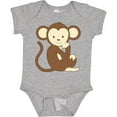 thumbnail image 3 of Inktastic Monkey thinking Boys or Girls Baby Bodysuit, 3 of 5