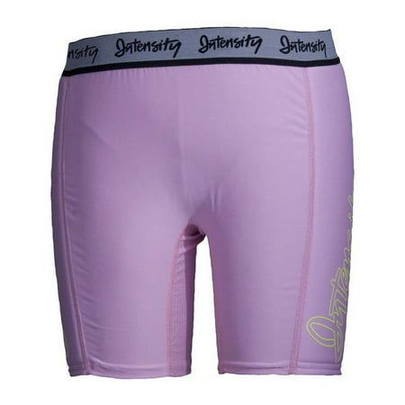 Soffe N5001G650XLG 5 in. Intensity Girls Silder with Hip & Thigh Padding, Soft Pink - Extra Large