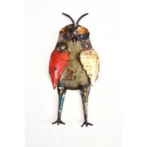 De Kulture Works Recycled Iron Mini Owl Decorative Collectible Figurine Showpiece Set of 2