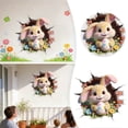 thumbnail image 2 of zhangmingg Easter Cartoon Rabbit Egg Wall Stickers Cute Festive Home Break Through Design, 2 of 6