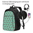 thumbnail image 2 of Salouo Cartoon Lobsters 4 Pattern Extra Large Travel Laptop,Backpack with USB Charging Port College Backpack Business Work Bag Casual Daypack Fits for Men & Women, 2 of 7