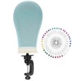 thumbnail image 2 of 1 Set artificial head model practical wig display model Barber practice tool, 2 of 3