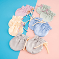 thumbnail image 3 of Mulberry Silk Baby Mittens with String 0-6 Months, Newborn no Scratch Gloves for Baby Boys Girls, Organic Silk Eczema Mittens, 3 of 4