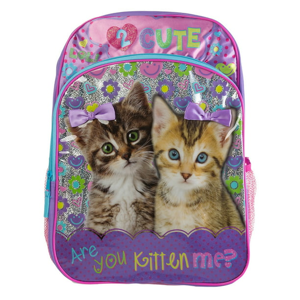16 Girls Backpack Glitter Cute Baby Animal School Travel Kids Small 3D Book  Bag 