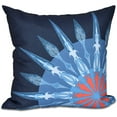 thumbnail image 1 of Simply Daisy 16" x 16" Sailor's Delight Geometric Print Pillow, 1 of 2