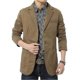 thumbnail image 2 of 26-27 Blazer Men Casual Blazers Cotton Denim Parka Men's Slim Fit Jackets Ar, 2 of 5
