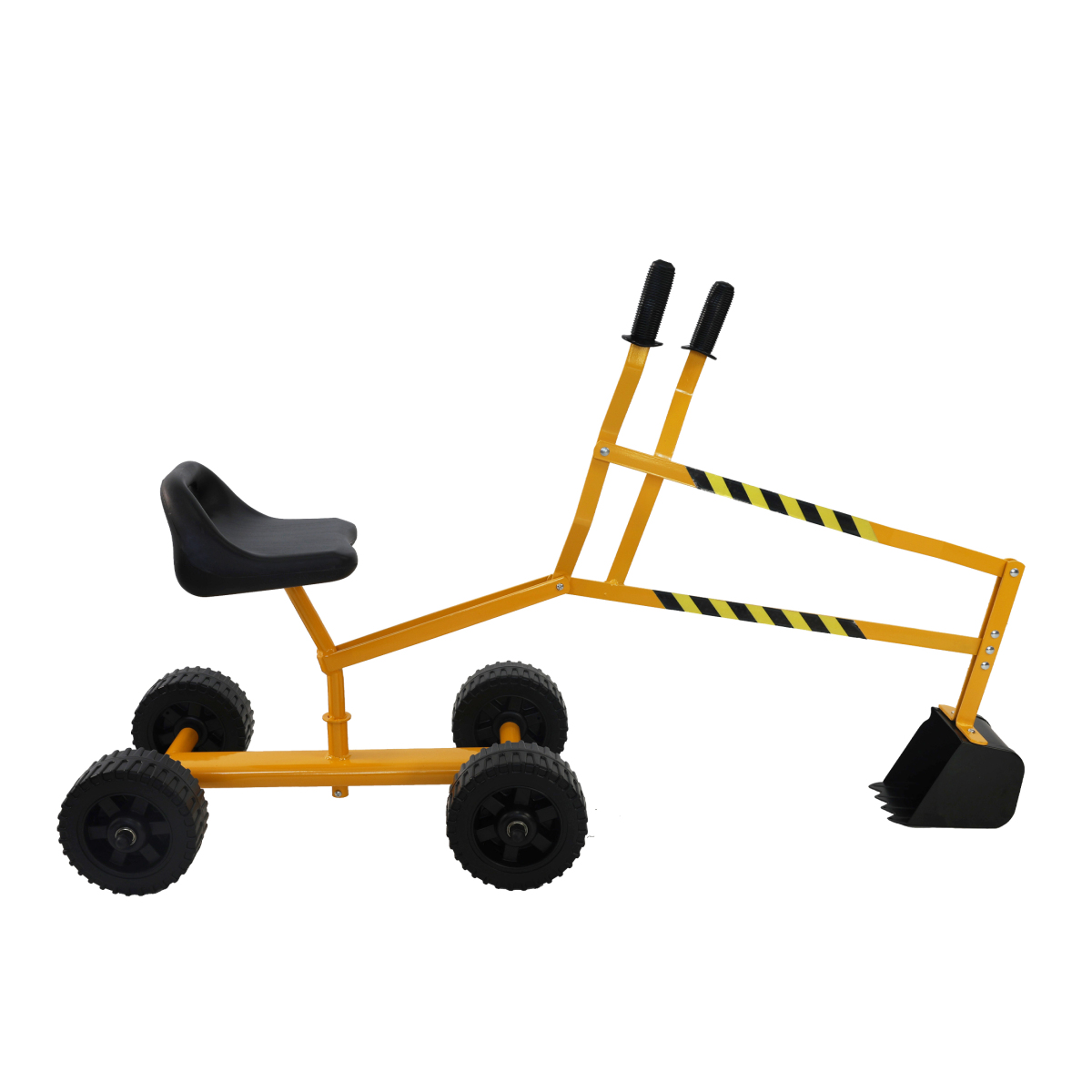 Children's metal trolley, Load-bearing capacity: 33LBS,children's heavy vehicle, metal structure two-wheeled trolley, steel pallet, can be used in gardens, loading leaves, soil, sand, etc. (red)