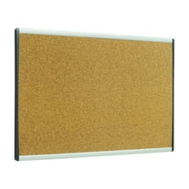 Quartet ARCB2414 Cubicle Arc Frame Colored Cork Board 14 x 24 Tan Aluminum Frame
