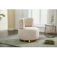 thumbnail image 2 of CoSoTower 360 Degree Swivel Cuddle Barrel Accent Sofa Chairs, Round Armchairs with Wide Upholstered, Fluffy Velvet Fabric Chair for Living Room, Bedroom, Office, Waiting Rooms, 2 of 9