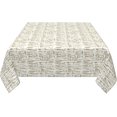 thumbnail image 4 of Square Tablecloth 60 x 60 Inch, Farmhouse Broken Stripes Tablecloth Square Water and Stain Resistant Tabletop Cover Polyester Table Cover for Dining, Parties, Camping, 4 of 8