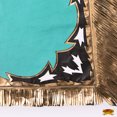 thumbnail image 5 of Hilason Pro Rodeo Bull Riding Chaps Genuine Leather Turquoise, 5 of 6