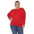 thumbnail image 1 of White Mark Haut Dolman à Bande pour Femme, 1 of 6