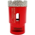 thumbnail image 1 of Brocas de diamante de 35 mm con rosca M14 para perforación en seco en gres porcelánico, granito, mármol, 1 of 5