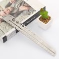 thumbnail image 2 of 1pcs Stainless Steel Side Scale Straight Ruler Measuring Tool Nice School Office Supplies, 2 of 5