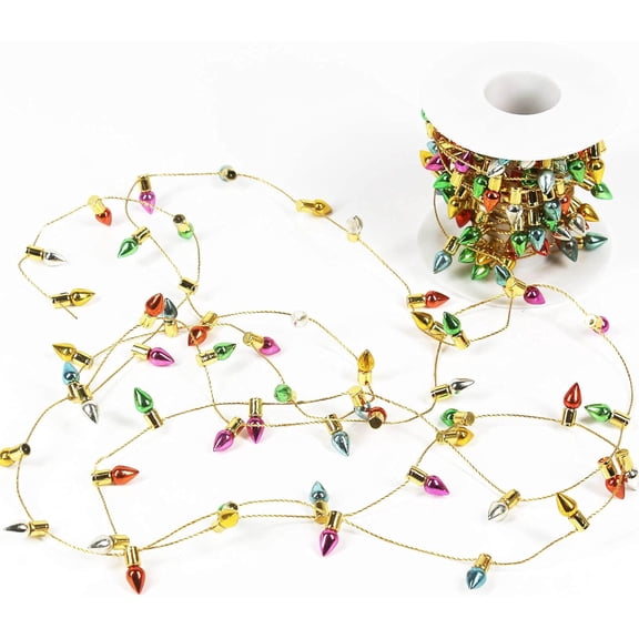 Orgrimmar Fake Light String Christmas Decoration Doll House Miniature Furniture Accessories String Lights (10m/394inch)