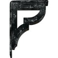 thumbnail image 6 of Ekena Millwork 2"W x 5 1/2"D x 8"H Bradford Wrought Iron Bracket, (Triple center brace), Antiqued Silver, 6 of 10