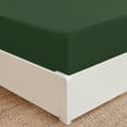 thumbnail image 7 of Mellanni Fitted Sheet, up to 16" Deep Pocket Soft Microfiber, 1 Piece Twin, Emerald Green, 7 of 7