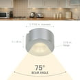 thumbnail image 6 of Armacost Lighting  Dot Under Cabinet LED Puck Light Flat - 3000K Soft White, 6 of 7
