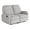 Light Gray, variant on Relax-A-Lounger Panama Modern Reclining Loveseat, Light Gray Woven Fabric