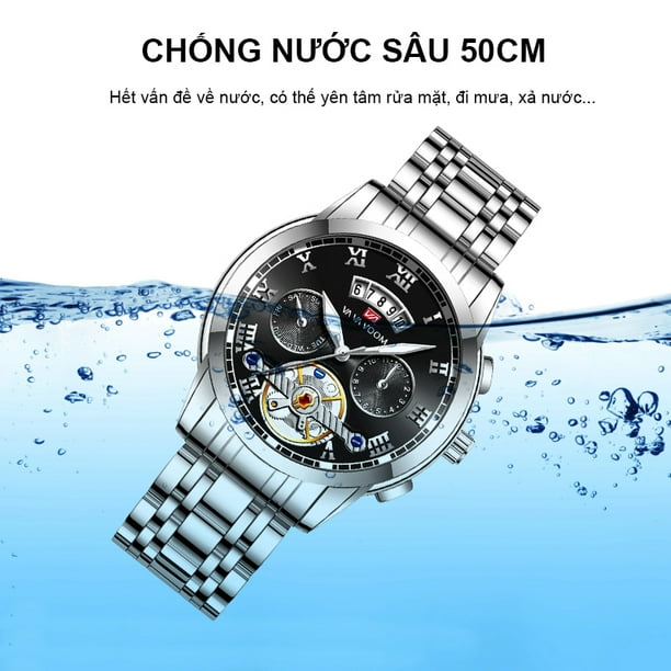 Suzicca Men s Watches Luxury Wristwatch Men Business Casual Watch Fashion Luminous Stainless Steel Waterproof Watch 2453 YHH