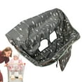 thumbnail image 4 of Shopping Cart Cover for BabyBaby Shopping Cart HammockMachine Washable Shopping Cart Protector for Baby Attached Drawstring Carrying Bag, 4 of 9