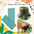 thumbnail image 2 of Leutsin 3D Cake Decoration Pattern Mold 2pcs Fondant Printing Mold Set, 2 of 2