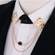 thumbnail image 4 of 2 Unidades de Broches de Cadena Accesorio de Decoracion de Ropa Unisexo Sunnimix Cadena de broche de cuello, 4 of 8