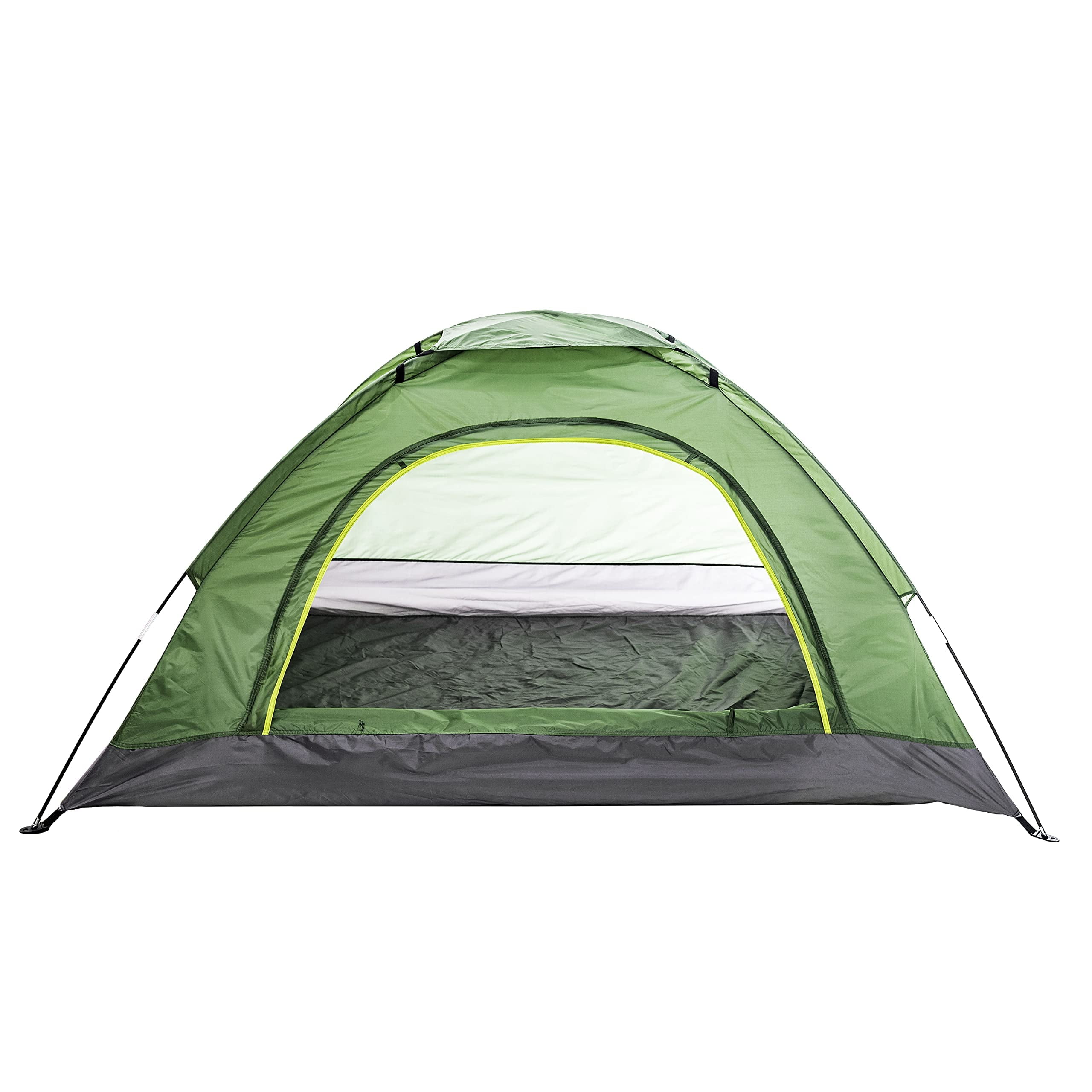 10 Pack of Bulk Wholesale 3 to 4 Person  Easy Set Up Waterproof Dome Shape Tents for Outdoor Hiking, Backpacking, Camping and Sightseeing in Green and Gray