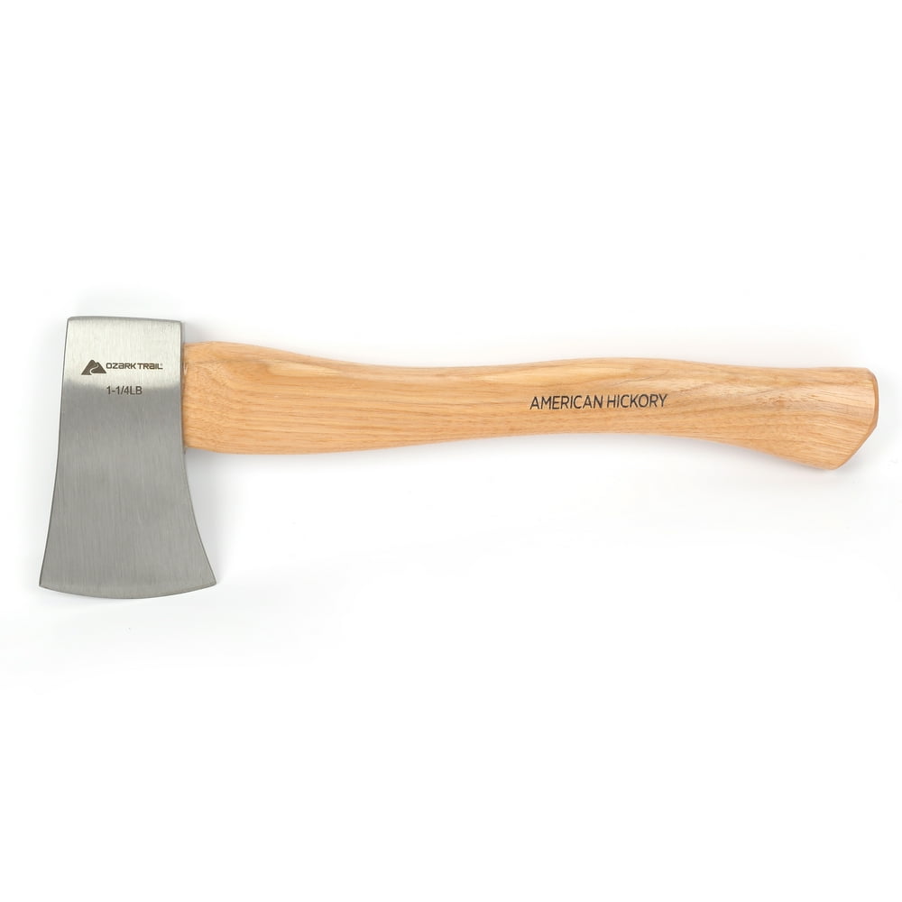 Ozark Trail 1.25lbs Wooden Handle Hatchet, Axe, Model 5039 Walmart