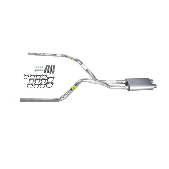 Silverado 96-99 dual exhaust 2.5 pipe dual inlet Flowsound Muffler