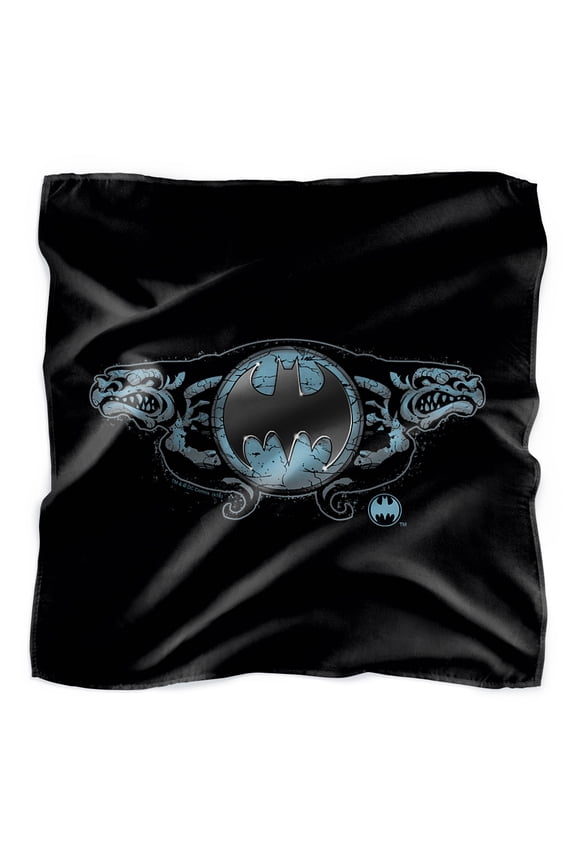 Batman Two Gargoyles Logo Bandana (21 in x 21 in)