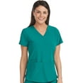 thumbnail image 3 of Med Couture Racerback Shirttail Serena Top Scrub Top, 3 of 8