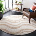 thumbnail image 2 of SAFAVIEH Norway Dustin Modern Area Rug, Beige/Ivory, 6'7" x 6'7" Round, 2 of 8