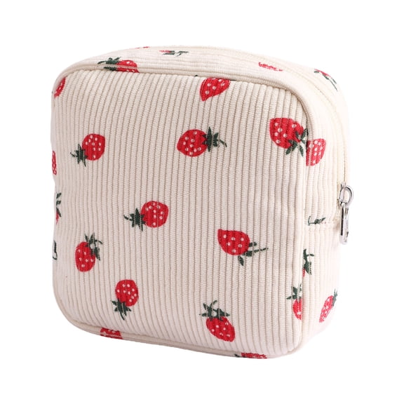 LEHOZIHEQ Quilted Makeup Bag, Portable Cosmetic Bag with Zipper, Mini Pouch Cute Mini Makeup Purse for Coin Essentials Items Women