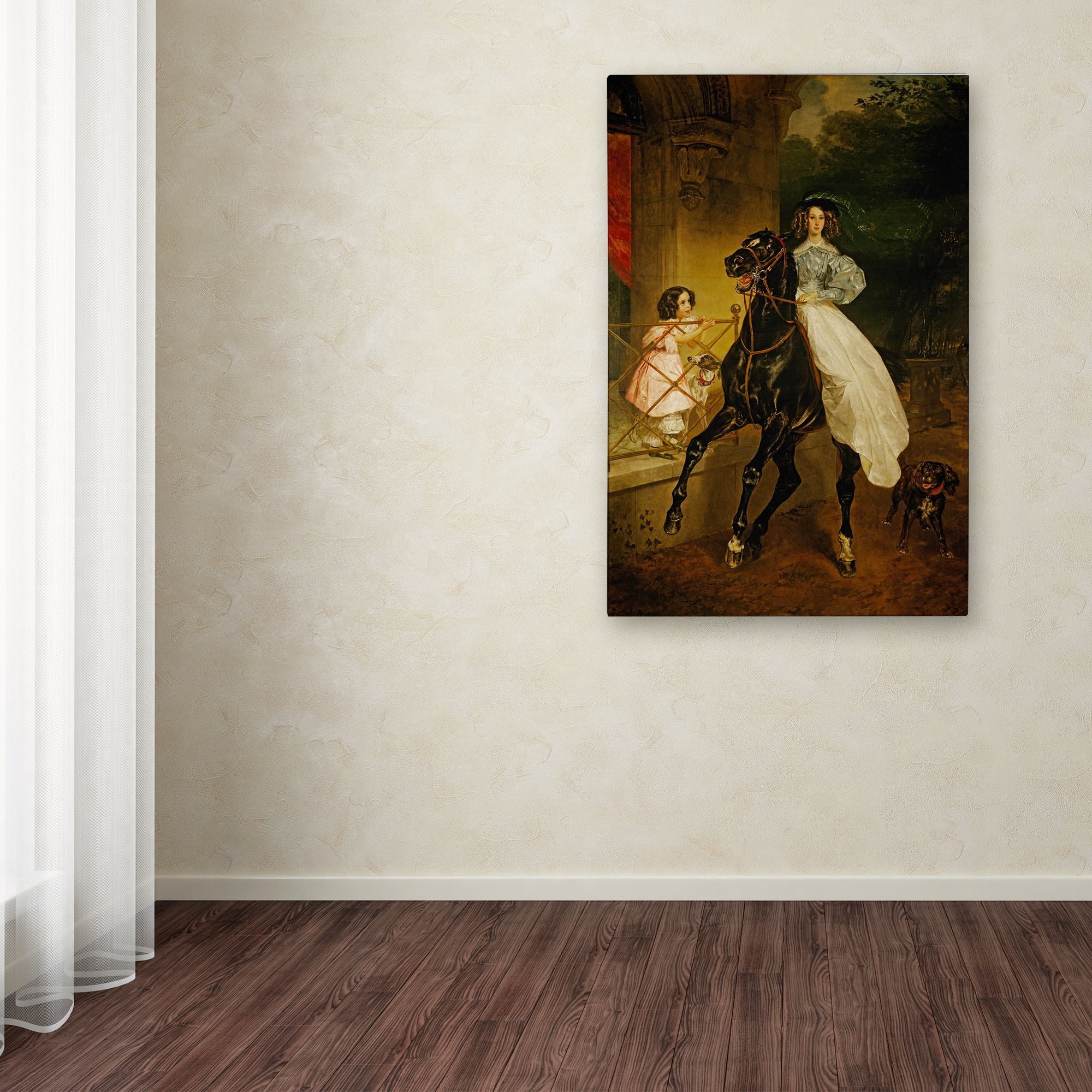 Trademark Fine Art 'A Rider' Canvas Art by Karl Bryullov