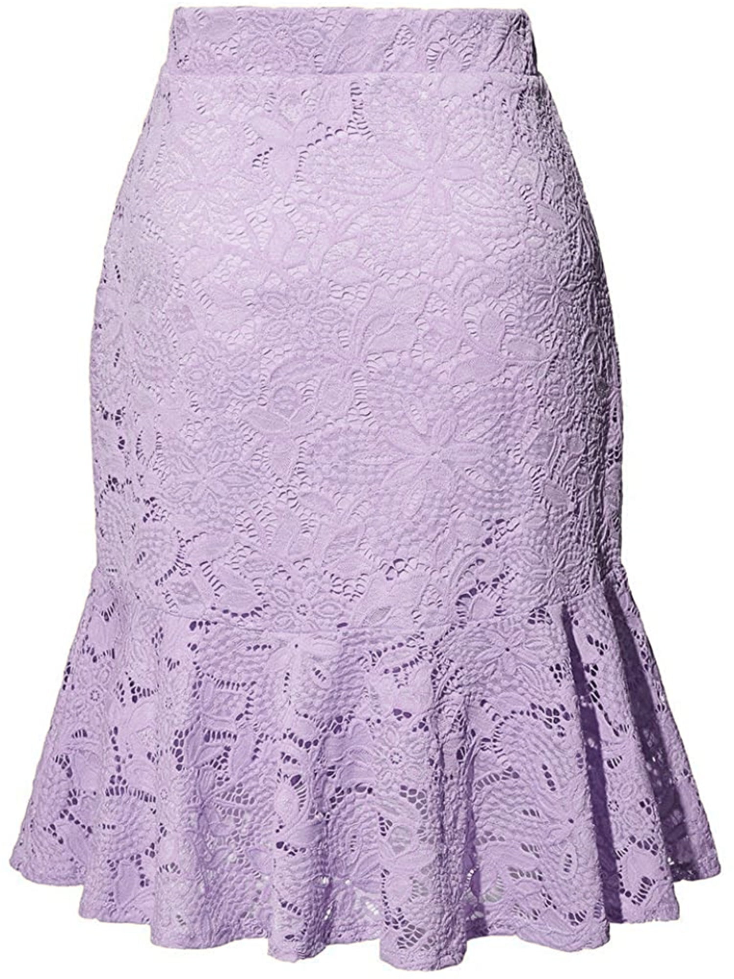 Saodimallsu Womens Lace Skirts Elastic Waist Tight Skirt Bottoms