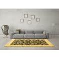 thumbnail image 3 of Ahgly Company Indoor Round Oriental Brown Traditional Area Rugs, 4' Round, 3 of 4